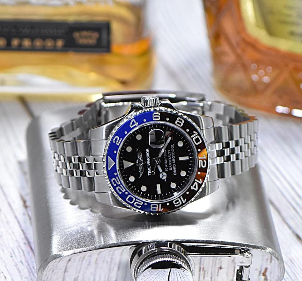 専用ご予約品〜１時間【NH35搭載/新品】防水性能200m サファイア 316L Amazon | Time Warrior ネイビーシール 腕時計 セラミックベゼル